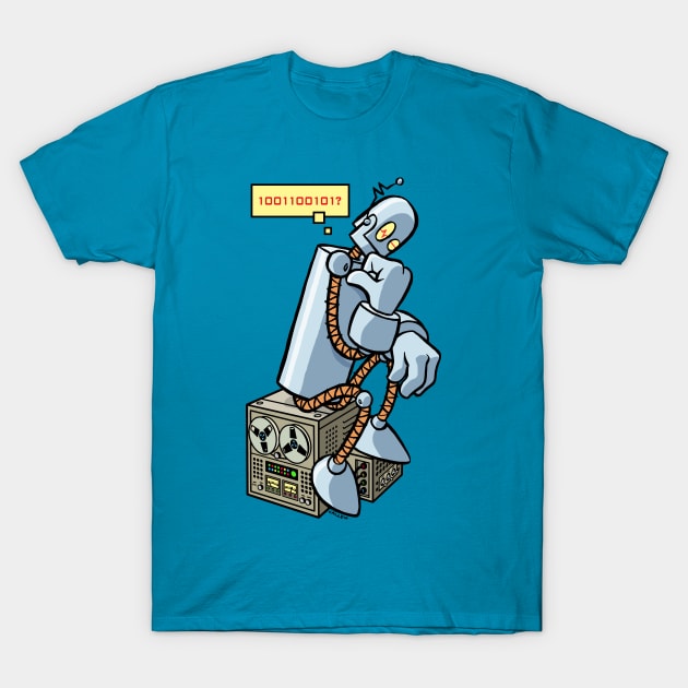 Robot Thinker T-Shirt by Angel Robot